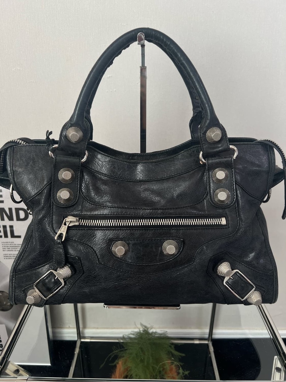 Balenciaga Black 21 Hardware Giant City Bag